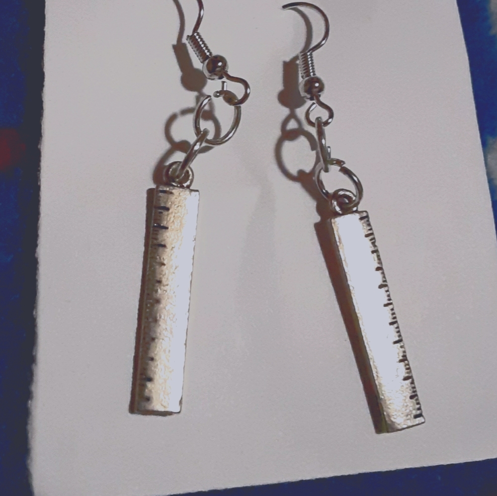 School Supplies/ Rulers hook earrings